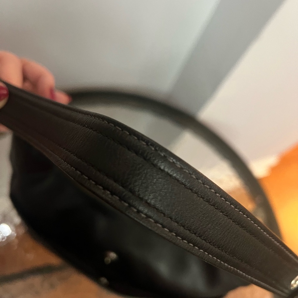 Vintage Coach Hamilton Black Leather Hobo Bag - Picture 8 of 13
